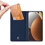 Flip Πορτοφόλι από Συνθετικό Δέρμα (PU) με TPU για Xiaomi Redmi Note 15 Pro 5G από DUX DUCIS Skin Pro Series σε Μπλε χρώμα με θήκη κάρτας και stand.