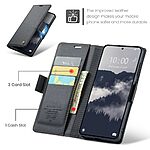 Flip Πορτοφόλι από Συνθετικό Δέρμα (PU) με TPU για Xiaomi Redmi Note 15 Pro 5G - CASEME 023 - Μαύρο με RFID προστασία, θήκες καρτών και αναδιπλούμενη βάση.