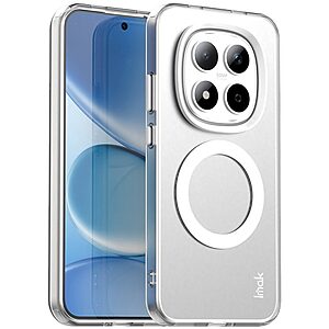 Σκληρή Πλάτη PC+TPU για Xiaomi Redmi Note 15 Pro 5G από IMAK σε Λευκό χρώμα με μαγνητική σύνδεση και slim σχεδιασμό.