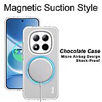 Σκληρή Πλάτη PC+TPU για Xiaomi Redmi Note 15 Pro 5G από IMAK σε Λευκό χρώμα με μαγνητική σύνδεση και slim σχεδιασμό.