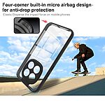 Σκληρή Πλάτη PC+TPU για Xiaomi Redmi Note 15 Pro 5G από IMAK UX-9A Series σε Διάφανο χρώμα με ενισχυμένες γωνίες airbag για μέγιστη προστασία.