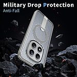 Σκληρή Πλάτη PC+TPU για Xiaomi Redmi Note 15 Pro 5G σε Γκρι χρώμα με ενσωματωμένο Stand και μαγνητικό δακτύλιο για MagSafe αξεσουάρ.