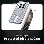 Σκληρή Πλάτη PC+TPU για Xiaomi Redmi Note 15 Pro 5G σε Γκρι χρώμα με ενσωματωμένο Stand και μαγνητικό δακτύλιο για MagSafe αξεσουάρ.