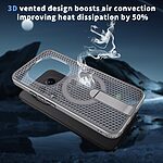 Σκληρή Πλάτη PC+TPU για Xiaomi Redmi Note 15 Pro 5G σε Γκρι χρώμα με ενσωματωμένο Stand και μαγνητικό δακτύλιο για MagSafe αξεσουάρ.