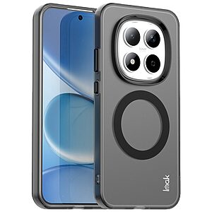 Σκληρή Πλάτη PC+TPU για Xiaomi Redmi Note 15 Pro 5G από IMAK σε Μαύρο χρώμα με μαγνητική σύνδεση και slim σχεδιασμό.