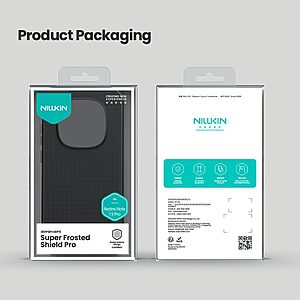 Σκληρή Πλάτη PC+TPU για Xiaomi Redmi Note 15 Pro 5G από NILLKIN Frosted Shield Pro σε Μαύρο χρώμα με ματ φινίρισμα και αντι-δακτυλικά αποτυπώματα.
