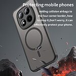 Σκληρή Πλάτη PC+TPU για Xiaomi Redmi Note 15 Pro 5G με ενσωματωμένο μαγνήτη, προστασία κάμερας και ενισχυμένες γωνίες σε Μαύρο χρώμα.