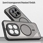 Σκληρή Πλάτη PC+TPU για Xiaomi Redmi Note 15 Pro 5G με ενσωματωμένο μαγνήτη, προστασία κάμερας και ενισχυμένες γωνίες σε Μαύρο χρώμα.