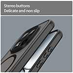 Σκληρή Πλάτη PC+TPU για Xiaomi Redmi Note 15 Pro 5G με ενσωματωμένο μαγνήτη, προστασία κάμερας και ενισχυμένες γωνίες σε Μαύρο χρώμα.