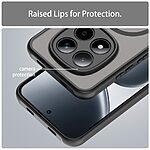 Σκληρή Πλάτη PC+TPU για Xiaomi Redmi Note 15 Pro 5G με ενσωματωμένο μαγνήτη, προστασία κάμερας και ενισχυμένες γωνίες σε Μαύρο χρώμα.