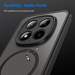 Σκληρή Πλάτη PC+TPU για Xiaomi Redmi Note 15 Pro 5G με ενσωματωμένο μαγνήτη, προστασία κάμερας και ενισχυμένες γωνίες σε Μαύρο χρώμα.