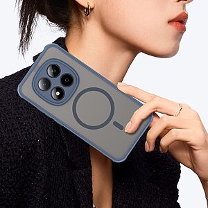 Σκληρή Πλάτη PC+TPU για Xiaomi Redmi Note 15 Pro 5G από OEM σε Μπλε χρώμα με ενσωματωμένο μαγνήτη για εύκολη σύνδεση με μαγνητικά αξεσουάρ.