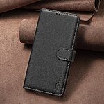 Flip Πορτοφόλι από Συνθετικό Δέρμα (PU) με TPU για Xiaomi Redmi Note 15 Pro 5G - BINFEN COLOR BF32 - Μαύρο με RFID προστασία, θήκες καρτών και Stand.