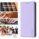 Flip Πορτοφόλι από Συνθετικό Δέρμα (PU) για Xiaomi Redmi Note 15 Pro 5G από BINFEN COLOR BF18 σε Μωβ χρώμα με θήκες καρτών και Stand.