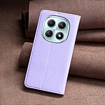 Flip Πορτοφόλι από Συνθετικό Δέρμα (PU) για Xiaomi Redmi Note 15 Pro 5G από BINFEN COLOR BF18 σε Μωβ χρώμα με θήκες καρτών και Stand.