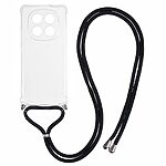 Πλάτη TPU για Xiaomi Redmi Note 15 Pro 5G από OEM σε Διάφανο χρώμα με ενισχυμένες γωνίες και λουράκι μεταφοράς 70cm.