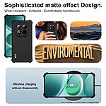 Πλάτη TPU για Xiaomi Redmi Note 15 Pro 5G από IMAK σε Μαύρο ματ χρώμα με τεχνολογία Airbag στις γωνίες και τρύπα για λουράκι.