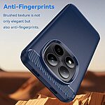 Πλάτη TPU για Xiaomi Redmi Note 15 Pro 5G με υφή Carbon Fiber σε Μπλε χρώμα. Ανθεκτική προστασία με επιφάνεια κατά δακτυλικών αποτυπωμάτων.