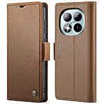 Flip Πορτοφόλι από Συνθετικό Δέρμα (PU) για Xiaomi Redmi Note 15 Pro+ 5G από CASEME 023 Series σε Καφέ με RFID προστασία και Stand.