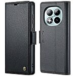 Flip Πορτοφόλι από Συνθετικό Δέρμα (PU) με TPU για Xiaomi Redmi Note 15 Pro+ 5G - CASEME 023 - Μαύρο με RFID προστασία, θήκες καρτών και βάση στήριξης.