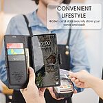 Flip Πορτοφόλι από Συνθετικό Δέρμα (PU) με TPU για Xiaomi Redmi Note 15 Pro+ 5G - CASEME 023 - Μαύρο με RFID προστασία, θήκες καρτών και βάση στήριξης.