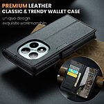 Flip Πορτοφόλι από Συνθετικό Δέρμα (PU) με TPU για Xiaomi Redmi Note 15 Pro+ 5G - CASEME 023 - Μαύρο με RFID προστασία, θήκες καρτών και βάση στήριξης.