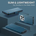 Flip Πορτοφόλι από Συνθετικό Δέρμα (PU) με TPU για Xiaomi Redmi Note 15 Pro+ 5G - CASEME 023 - Μπλε με RFID προστασία, θήκες καρτών και αναδιπλούμενη βάση.