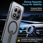 Σκληρή Πλάτη PC+TPU για Xiaomi Redmi Note 15 Pro+ 5G / Poco M8 Pro 5G από OEM σε Μαύρο χρώμα με ενσωματωμένο Stand και μαγνητικό δαχτυλίδι.