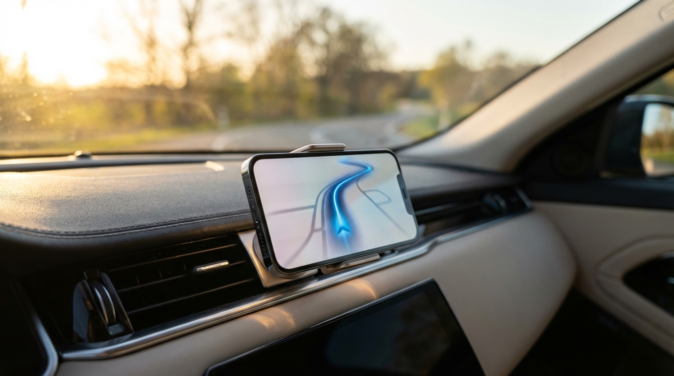 Σύγχρονη μαγνητική βάση κινητού αυτοκινήτου με πλοήγηση GPS