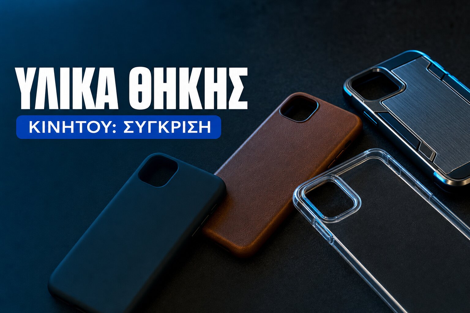 Υλικά θήκης κινητού - σύγκριση