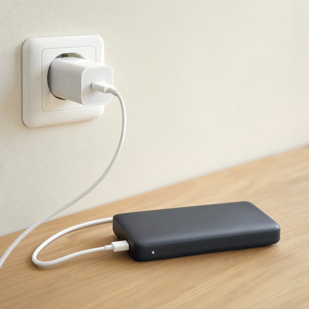 Φόρτιση power bank από πρίζα τοίχου