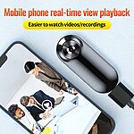 Mini σώματος κάμερα C20 1920x1080P με εγγραφή ήχου, loop recording, γωνία λήψης 120° και κάρτα TF 128GB για συνεχή παρακολούθηση.