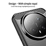 Πλάτη Carbon Fiber + TPU για Honor Magic8 Pro 5G από MOFI σε Μαύρο χρώμα με brushed texture και σχεδιασμό γρήγορης ψύξης.