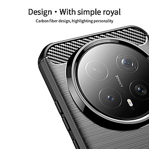 Πλάτη Carbon Fiber + TPU για το Honor Magic8 Pro 5G από τη MOFI σε μπλε χρώμα με brushed texture σχέδιο και αντικραδασμική προστασία.