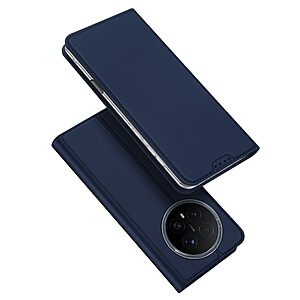 Flip Θήκη από Συνθετικό Δέρμα (PU) με TPU για Honor Magic8 Pro 5G από DUX DUCIS Skin Pro Series σε Μπλε χρώμα με θήκη κάρτας και Stand.