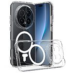 Σκληρή Πλάτη PC+TPU για το Honor Magic8 Pro 5G από OEM σε Διάφανο χρώμα με ενσωματωμένο μαγνητικό δακτύλιο για μαγνητικά αξεσουάρ.