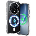 Σκληρή Πλάτη PC+TPU για το Honor Magic8 Pro 5G από OEM σε Διάφανο χρώμα με ενσωματωμένο μαγνητικό δακτύλιο για μαγνητικά αξεσουάρ.