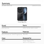 Σκληρή Πλάτη PC+TPU για Honor Magic8 Pro 5G από DUX DUCIS Aimo Series σε Μαύρο χρώμα με ματ φινίρισμα και προστασία από πτώσεις 1.2μ.
