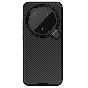 Σκληρή Πλάτη PC+TPU για Honor Magic8 Pro 5G από NILLKIN Camshield Prop Magnetic Series σε Μαύρο χρώμα με διάφανο κάλυμμα φακού και ενσωματωμένο Stand.