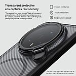 Σκληρή Πλάτη PC+TPU για Honor Magic8 Pro 5G από NILLKIN Camshield Prop Magnetic Series σε Μαύρο χρώμα με διάφανο κάλυμμα φακού και ενσωματωμένο Stand.