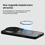 Σκληρή Πλάτη PC+TPU για Honor Magic8 Pro 5G από NILLKIN Camshield Prop Magnetic Series σε Μαύρο χρώμα με διάφανο κάλυμμα φακού και ενσωματωμένο Stand.