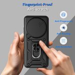 Σκληρή Πλάτη PC+TPU για Honor Magic8 Pro 5G από OEM σε Μαύρο χρώμα με περιστρεφόμενο Stand και προστασία κάμερας.