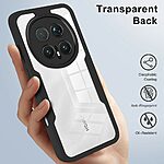 Full Body θήκη από PC + TPU για το Honor Magic8 Pro 5G σε μαύρο χρώμα με ενσωματωμένο προστατευτικό οθόνης PET και ανυψωμένες άκρες κάμερας.