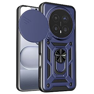 Σκληρή Πλάτη PC+TPU για Honor Magic8 Pro 5G από OEM σε Μπλε χρώμα με ενσωματωμένο Stand και προστασία κάμερας.