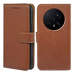 Flip Πορτοφόλι από Συνθετικό Δέρμα (PU) με TPU για Honor Magic8 Pro 5G σε Καφέ χρώμα με RFID προστασία, θήκες καρτών και αναδιπλούμενη βάση στήριξης.