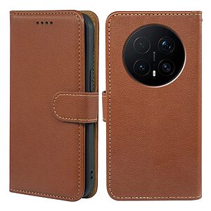 Flip Πορτοφόλι από Συνθετικό Δέρμα (PU) με TPU για Honor Magic8 Pro 5G σε Καφέ χρώμα με RFID προστασία, θήκες καρτών και αναδιπλούμενη βάση στήριξης.