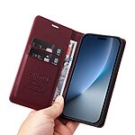 Flip Πορτοφόλι από Συνθετικό Δέρμα (PU) με TPU για το Honor Magic8 Pro 5G από YIKATU σε Κόκκινο Σκούρο χρώμα με θήκες καρτών και Stand.