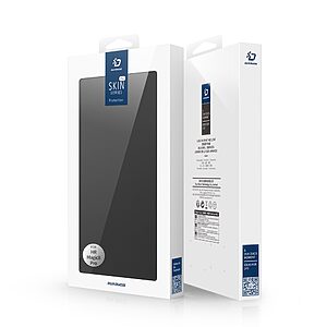 Flip Θήκη από Συνθετικό Δέρμα (PU) με TPU για Honor Magic8 Pro 5G από DUX DUCIS Skin Pro Series σε Μαύρο χρώμα με θήκη κάρτας και Stand.
