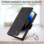 Flip Πορτοφόλι από Συνθετικό Δέρμα (PU) με TPU για Honor Magic8 Pro 5G από YIKATU YK-005 σε Μαύρο χρώμα με θήκες καρτών και Stand.