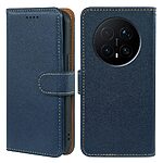 Flip Πορτοφόλι από Συνθετικό Δέρμα (PU) με TPU για Honor Magic8 Pro 5G σε Μπλε χρώμα με RFID προστασία, θήκες καρτών και ενσωματωμένο Stand.